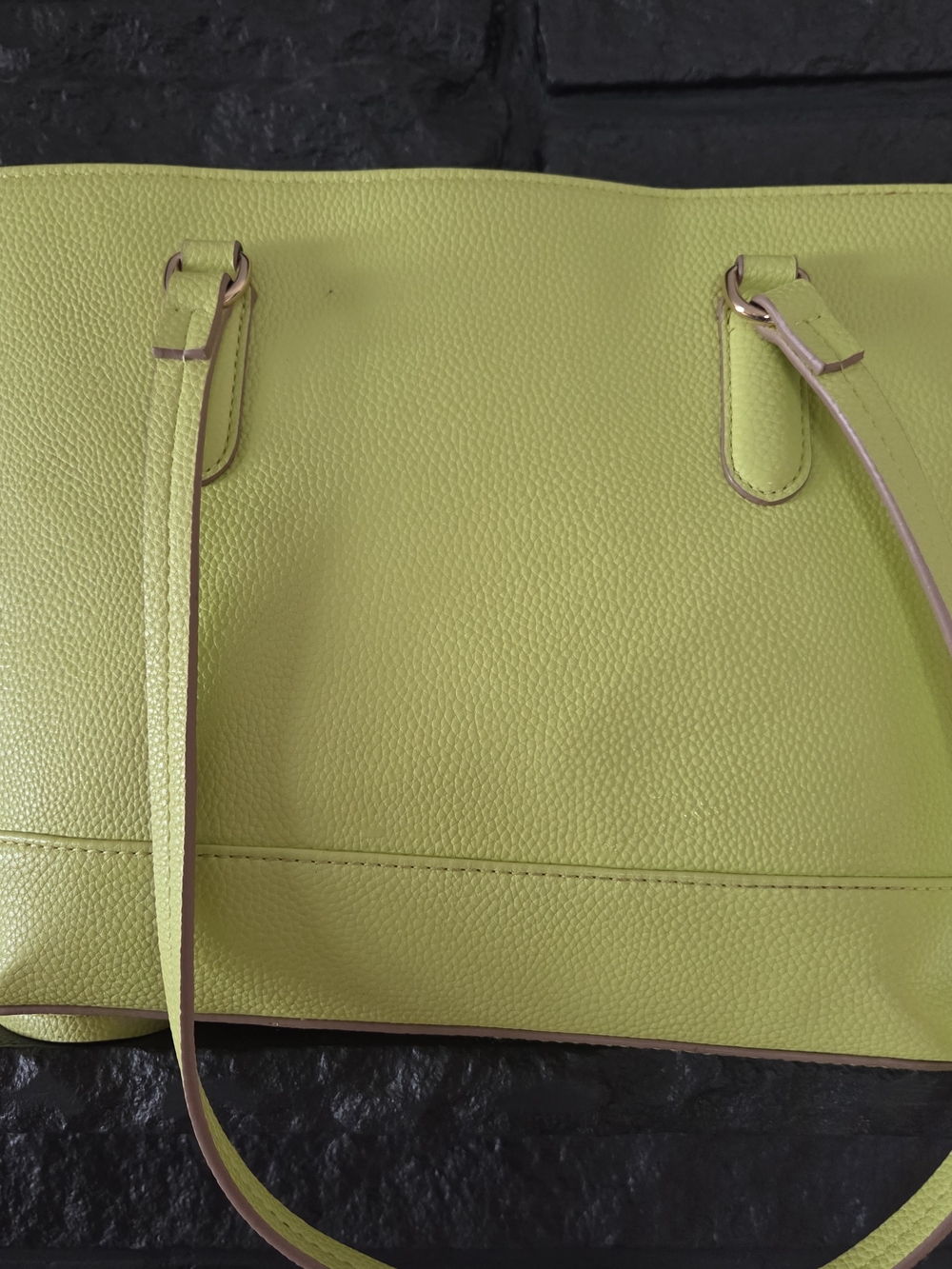Nanette Lepore Lime Faux Leather  Bag - Picture 2 of 8